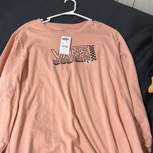 pink vans shirt large